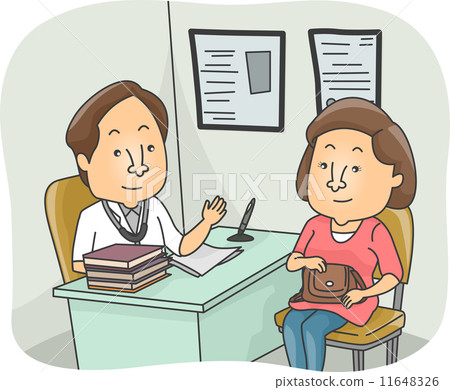 Doctor Patient Checkup - Stock Illustration [11648326] - PIXTA