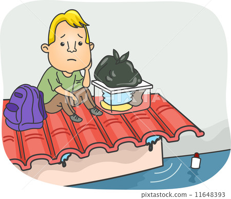 Man Stranded on the Roof 11648393