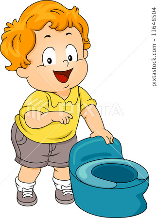 clipart boy potty