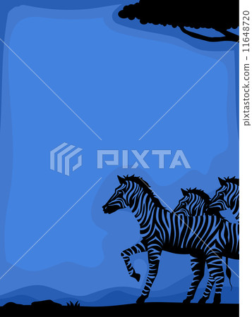 Zebra Silhouette Background 11648720