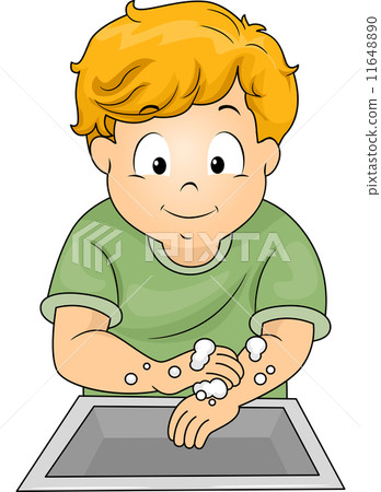 Boy Washing Hands 11648890