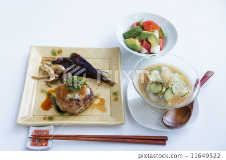 Japanese style hamburger in summer menu Japanese style hamburger in summer menu 11649522