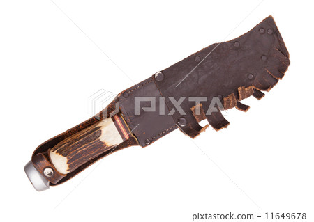 Very old bowie knife isolated 11649678