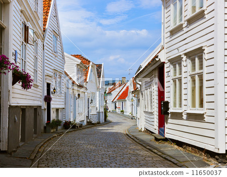 Street in old centre of Stavanger - Norway 11650037