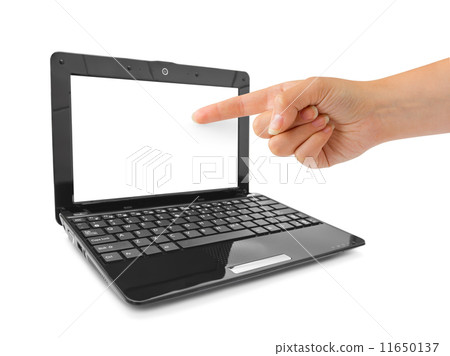 Notebook computer and pointing hand Notebook computer and pointing hand 11650137