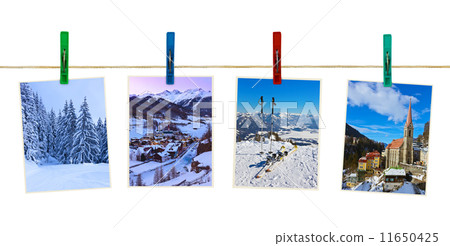 Austria mountains ski photography on clothespins Austria mountains ski photography on clothespins 11650425