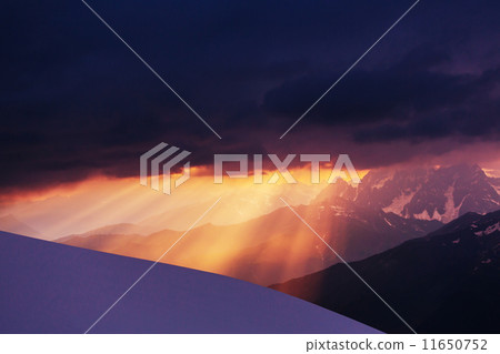 Sunset at Ushba 11650752