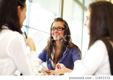 smiling girl thinking smiling girl thinking 11651532