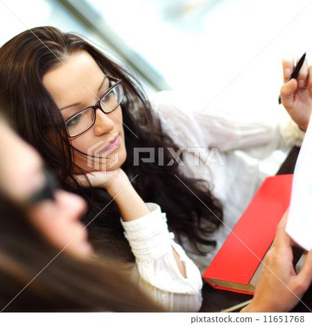 smiling girl thinking 11651768