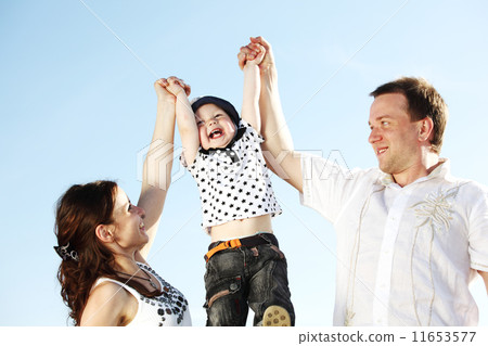 happy family in sky happy family in sky 11653577