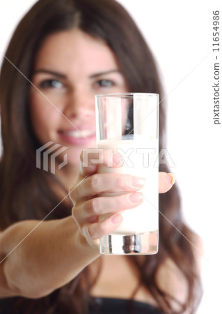 woman drink yogurt woman drink yogurt 11654986