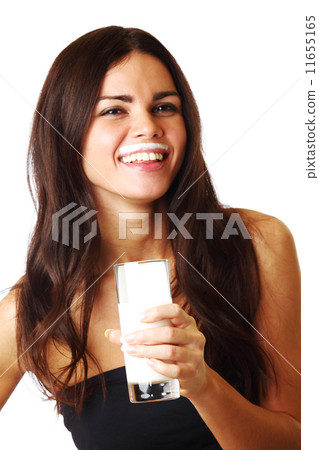 woman drink yogurt woman drink yogurt 11655165