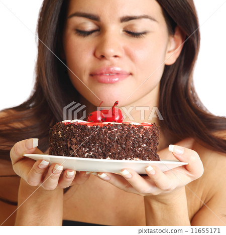 woman and cake woman and cake 11655171