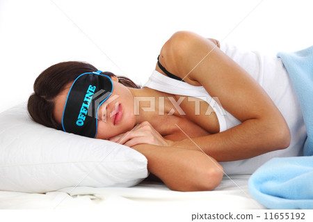 offline sleeping woman 11655192