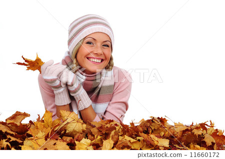 autumn woman in studio 11660172