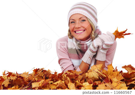 autumn woman in studio 11660567