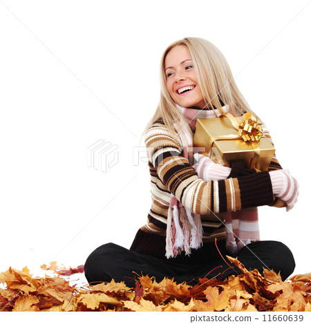 woman take autumn gift 11660639