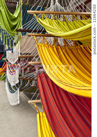 Hammocks, market place in Ecuador 11664288