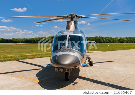 Helicopter on the airfield Helicopter on the airfield 11665467