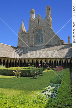 Garden in the abbey of Mont Saint Michel 11666550