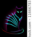 Neon Cat 11666783