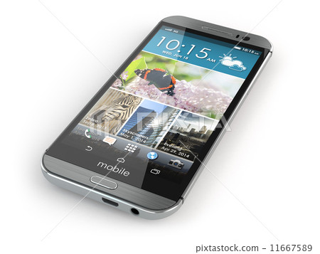 Smartphone, mobile phone on white isolated background. 11667589