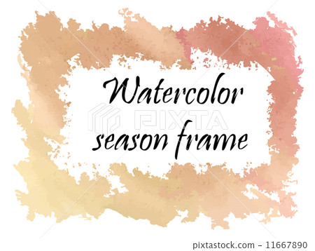 Watercolor autumn frame  11667890
