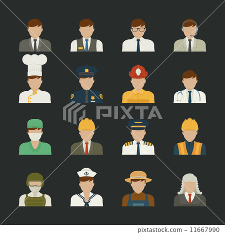 People icon ,professions icons , worker set 11667990