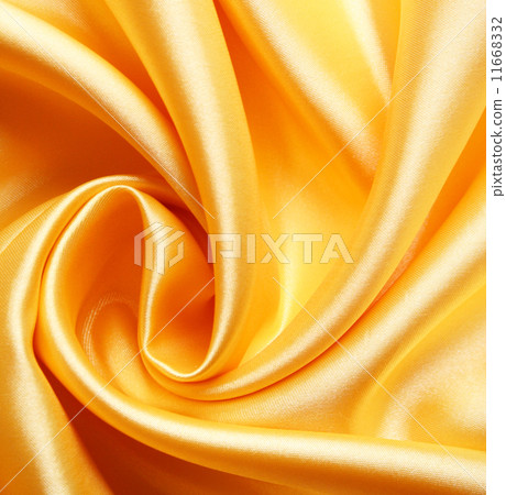 Smooth elegant golden satin as background 11668332