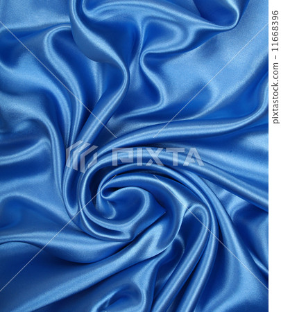 Smooth elegant blue silk as background 11668396