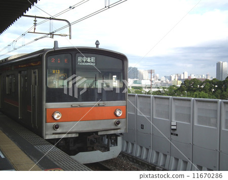 武藏野線205系列的Shinkiba站 11670286
