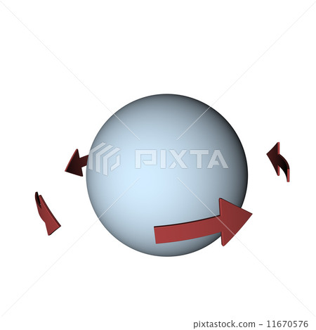 球體和箭頭 11670576