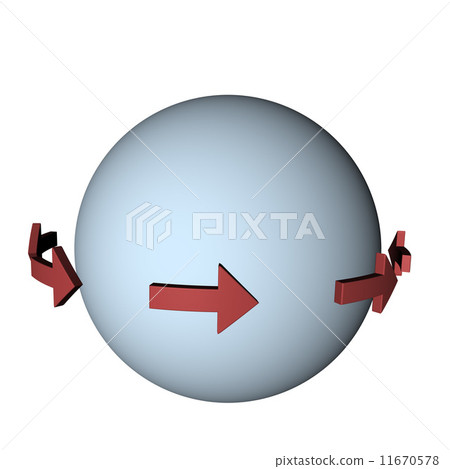 Sphere and Arrow 11670578