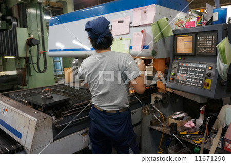 Worker Labor Town Factory Metal Processing Machinery Processing Manufacturing Industry 11671290