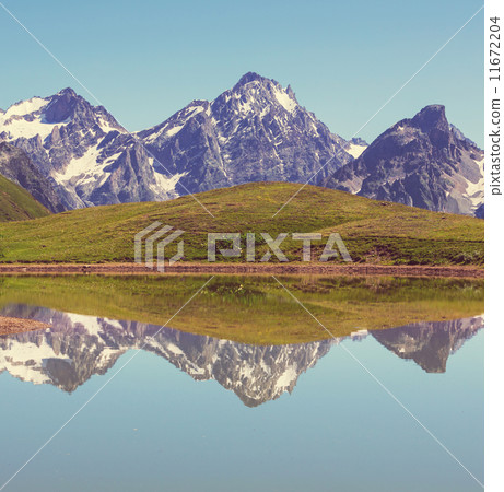 Lake in Caucasus 11672204