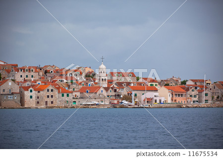 Village Sepurine, Prvic island, view from the sea 11675534