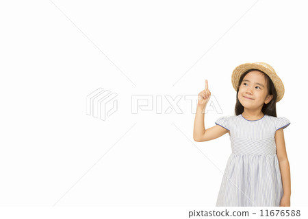 白色連衣裙女孩 11676588