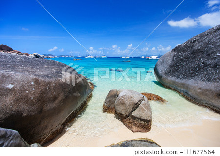Spring bay at Virgin Gorda, BVI Spring bay at Virgin Gorda, BVI 11677564
