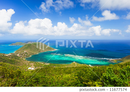 Tropical coast aerial Tropical coast aerial 11677574