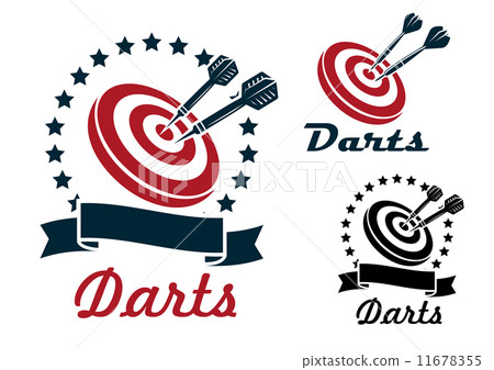 Darts sporting symbols and emblems 11678355