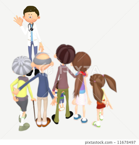 Home Doctor Image 3DCG illustration material with depth of field 11678497