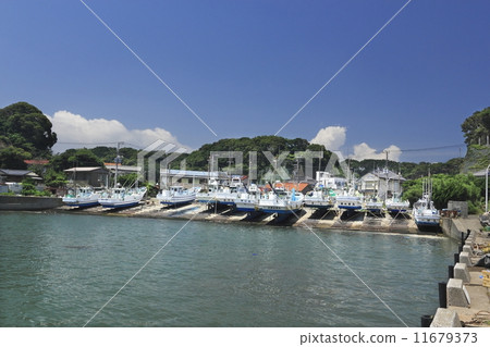 Fishery fishing port of Miura city, Kanagawa prefecture 11679373