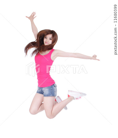 Teen girl jump Teen girl jump 11680399