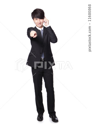 handsome business man using mobile phone handsome business man using mobile phone 11680868