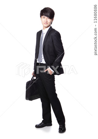 business man with briefcase 11680886