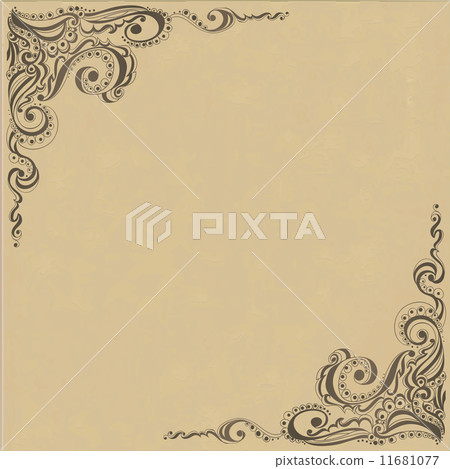 Template frame design for card - Stock Illustration [11681077] - PIXTA