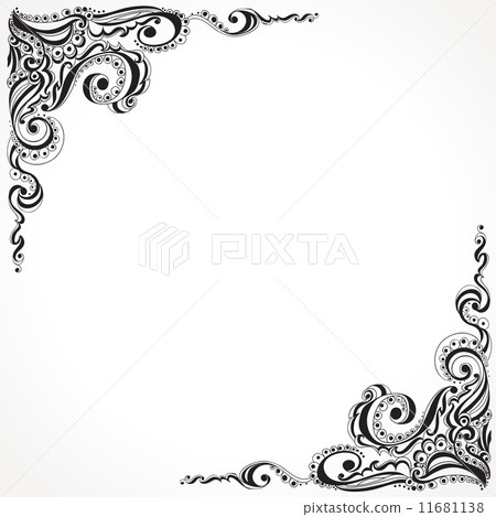 Abstract floral tattoo pattern Abstract floral tattoo pattern 11681138