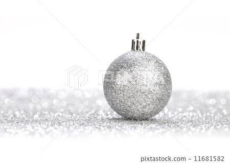 Silver christmas ball Silver christmas ball 11681582