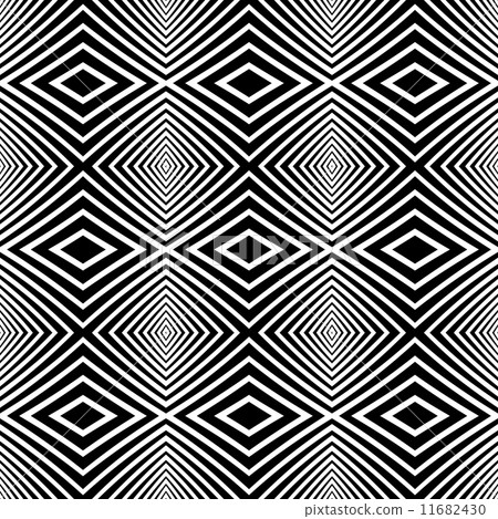 Seamless geometric texture. Diamonds pattern.-插圖素材 [11682430] - PIXTA圖庫