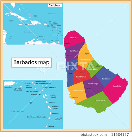 Barbados Map 11684157